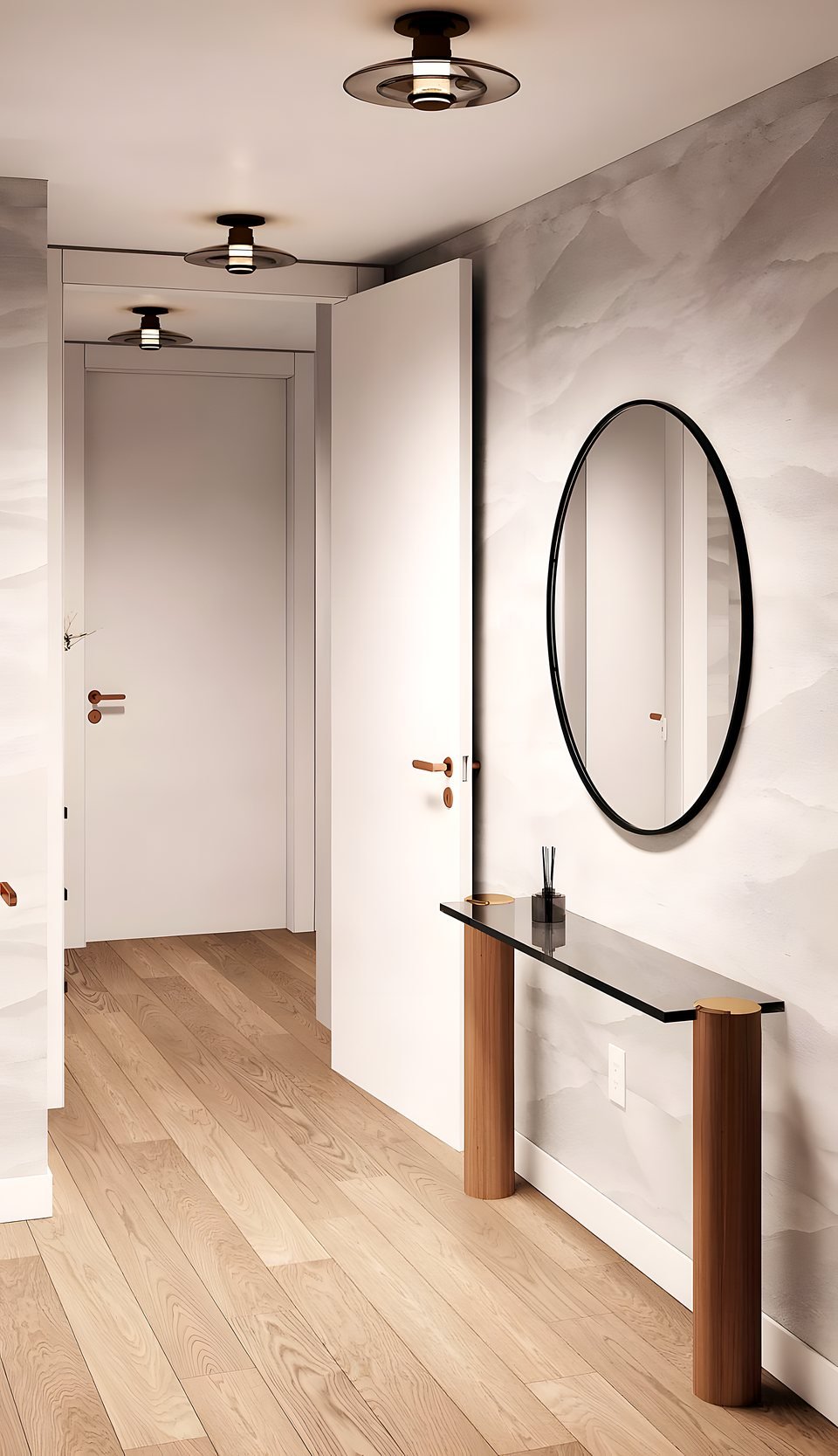 Built-in millwork and quiet office nook